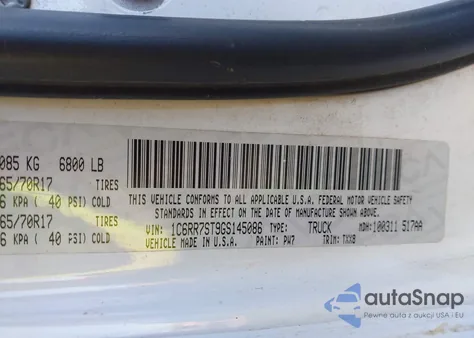 2016 Ram 1500 Tradesman from USA, damaged, VIN 1C6RR7ST9GS145086